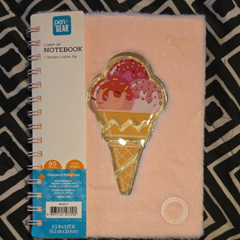 Pink Ice Cream Notebook